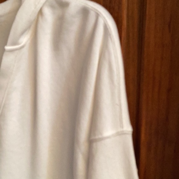 Old Navy hooded pull over light material cream colored size large - Picture 3 of 10